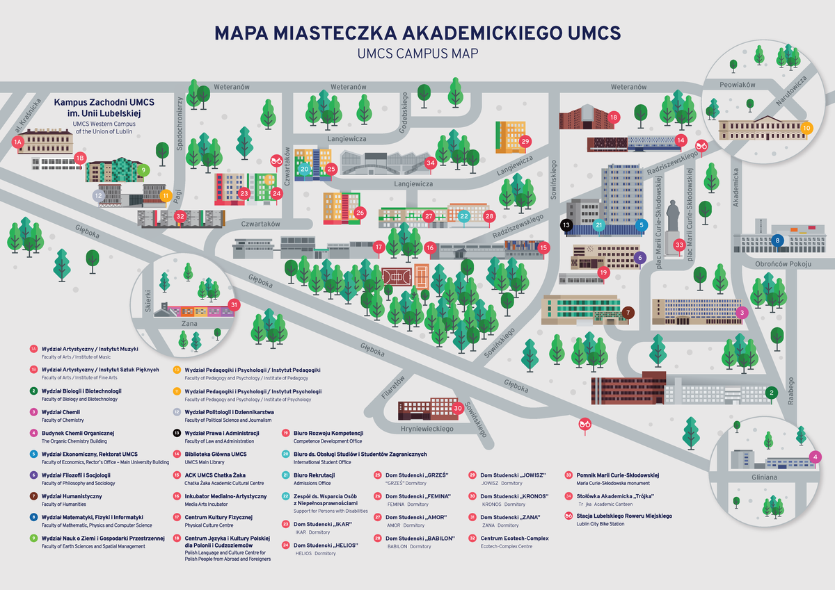 Mapa UMCS